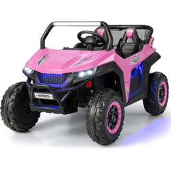 Costway - Voiture Electrique Enfant 12 v avec 2 Places et Télécommande 2,4G, Quad Électrique avec Démarrage Lent pour 3-8 Ans,Vitesses 2-4