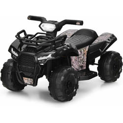 Costway - Quad Électrique Enfants 6 v 2 km/H, Voiture Électrique Enfants 4 Roues avec Musique, Klaxon, Lumière led, Charge 20 kg, 18-36 Mois, Cadeaux