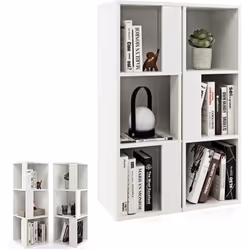 Description: Notre ensemble de bibliothèque est une pièce accrocheuse dans votre maison ! 6 compartiments ouverts offrent un  ...
