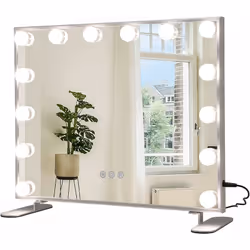 Description générale Ce miroir de coiffeuse est conçu pour offrir un éclairage de maquillage professionnel grâce à ses 14 amp ...