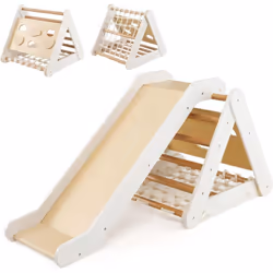 【4 en 1 d’escalade triangulaire】L’ensemble d’escalade triangulaire a une échelle d'escalade, une planche d'escalade et un fil ...