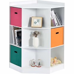 【Solution de Stockage Pratique :】 Il y a trois points de stockage de ce placard, le plateau supérieur spacieux, 6 cubes carré ...