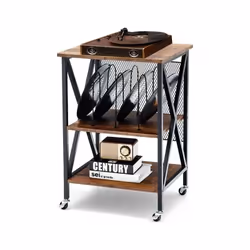 Description générale Ce support de tourne-disque élégant et fonctionnel est conçu pour accueillir jusqu'à 250 albums vinyles ...