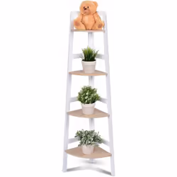 Description générale Cette étagère d'angle élégante est conçue pour optimiser l'espace dans votre maison tout en offrant un g ...