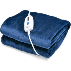 Costway - Couverture Chauffante Électrique 130x180cm 4 Niveaux de Chauffage, Télécommande Minuterie D'arrêt Automatique 8H, Couverture en Flanelle