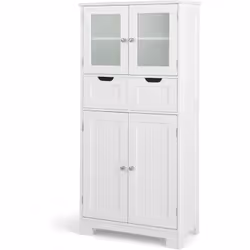 Description générale Ce meuble de salle de bain élégant et fonctionnel est conçu pour offrir un grand espace de rangement tou ...