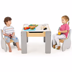 Description: Notre ensemble de table et de chaise 3-en-1 est un partenaire d’apprentissage idéal pour les enfants de 3 à 6 an ...