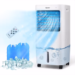 Description: Fonctions : Ventilateur + Rafraîchisseur d'air + Humidificateur + Purificateur d'air Le refroidisseur d’air port ...