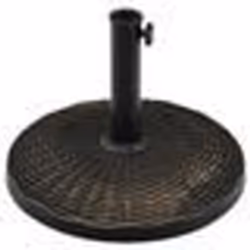 COSTWAY Pied de Parasol Ronde de Patio en Résine 45 cm Résistant aux Intempéries pour Poteaux de 38/48 mm Jardin Plage