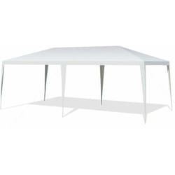 Tonnelle de Jardin/Barnum 3x9m-27㎡ Tente de Réception avec Cordes et Piquets de Sol Blanc - Costway
