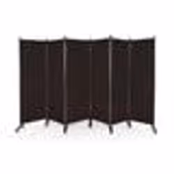 COSTWAY Paravent à Roulette - 6 Panneaux Pliable Détachables 3345 x 172 cm (L x H) Cloison de Séparation Protéger Privée Marr ...