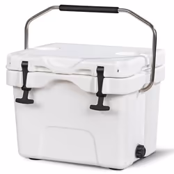 COSTWAY Glacière de Camping Portable 15L Froid -30 ?-75 ? Rétention 3-5 Jours avec PoignéeBouchon de Vidange2 Porte-gobelets ...