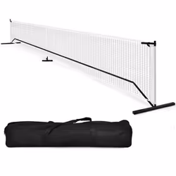 Filet de Badminton-Pickleball COSTWAY - Poteau en Fibre de Verre - Sac de Transport en Oxford