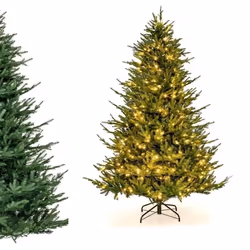 Attributs : Décoration réaliste et sûre : Fabriqué avec une attention particulière, l'arbre de Noël de 180 cm reproduit la be ...