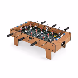 COSTWAY Baby-Foot en Bois - 2 Ballons & 2 Panneaux de Score Jeu de Table 69 x 36 x 24 CM Baby-Foot pour Adulte/Enfant