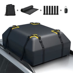 Sac de Toit de Voiture Étanche - COSTWAY - 400L - 12 Sangles - Verrouillage - Tapis Antidérapant