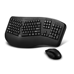 Adesso Tru-Form 1500 clavier Souris incluse RF sans fil QWERTY Anglais Noir