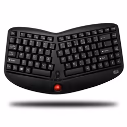 Adesso Tru-Form Media 3150 clavier RF sans fil QWERTY Anglais, Anglais américain Noir
