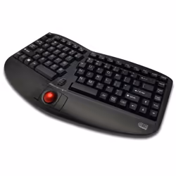 Adesso Tru-Form Media 3150 clavier RF sans fil QWERTY Anglais, Anglais américain Noir