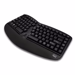 Adesso Tru-Form Media 1150 clavier Souris incluse RF sans fil QWERTY Anglais Noir