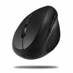 Adesso iMouse V10, Droitier, Conception verticale, Optique, RF sans fil, 1600 DPI, Noir