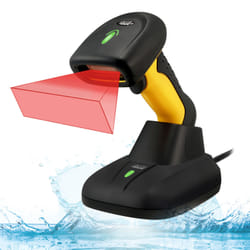 Adesso NuScan 5200TR Lecteur de code barre portable 1D/2D CMOS Noir, Jaune