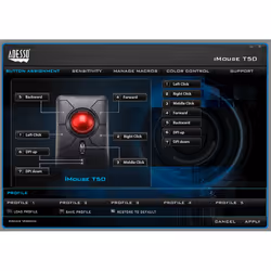 Adesso iMouse T50 souris Ambidextre RF sans fil Trackball 4800 DPI - Vue supplémentaire 8