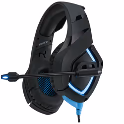 Adesso Xtream G1, Avec fil, Jouer, 20 - 20000 Hz, 380 g, Casque, Noir, Bleu