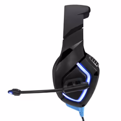 Adesso Xtream G1 Casque gaming filaire Noir, Bleu - Vue supplémentaire 5