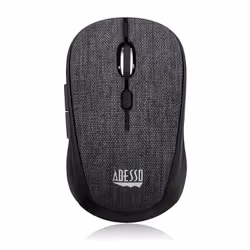 Adesso iMouse S80B, Ambidextre, Optique, RF sans fil, 1600 DPI, Noir, Gris