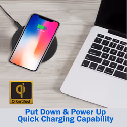 Adesso AUH-1010 chargeur d'appareils mobiles Universel Noir USB Recharge sans fil Charge rapide Intérieure - Vue supplémentaire 12