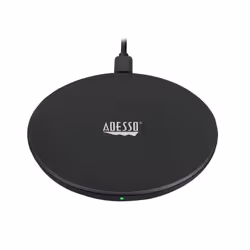 Adesso AUH-1010 chargeur d'appareils mobiles Universel Noir USB Recharge sans fil Charge rapide Intérieure