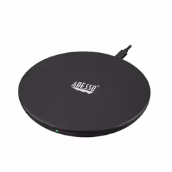 Adesso AUH-1010 chargeur d'appareils mobiles Universel Noir USB Recharge sans fil Charge rapide Intérieure