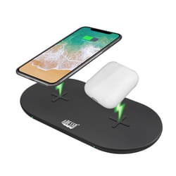 Adesso AUH-1040 chargeur d'appareils mobiles Casque, Smartphone, Smartwatch Noir USB Recharge sans fil Charge rapide Intérieure