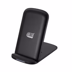 Adesso AUH-1020 chargeur d'appareils mobiles Universel Noir USB Recharge sans fil Charge rapide Intérieure