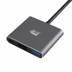 Adesso AUH-4010 station d'accueil USB 3.2 Gen 1 (3.1 Gen 1) Type-C Gris - Vue supplémentaire 5