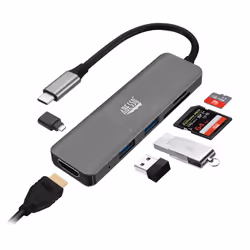 Adesso AUH-4020 station d'accueil Thunderbolt 3 Aluminium