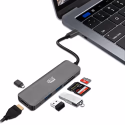 Adesso AUH-4020 station d'accueil Thunderbolt 3 Aluminium - Vue supplémentaire 7