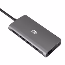 Adesso AUH-4030 station d'accueil USB 3.2 Gen 1 (3.1 Gen 1) Type-C Gris - Vue supplémentaire 5