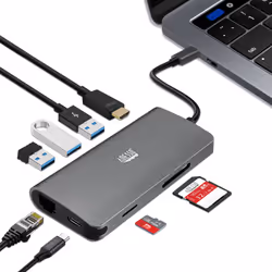 Adesso AUH-4030 station d'accueil USB 3.2 Gen 1 (3.1 Gen 1) Type-C Gris - Vue supplémentaire 8