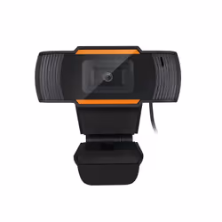 Adesso CyberTrack H2, 640 x 480 pixels, 30 ips, M-JPEG, USB 2.0, Noir, Orange, Clip
