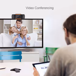 Adesso CyberTrack H2 webcam 640 x 480 pixels USB 2.0 Noir, Orange - Vue supplémentaire 9