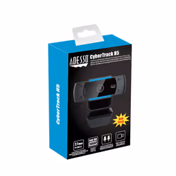 Adesso CyberTrack H5 webcam 2,1 MP 1920 x 1080 pixels USB 2.0 Noir, Bleu - Vue supplémentaire 10