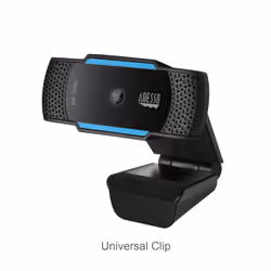 Adesso CyberTrack H5 webcam 2,1 MP 1920 x 1080 pixels USB 2.0 Noir, Bleu