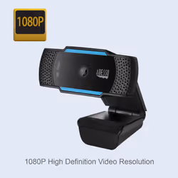 Adesso CyberTrack H5 webcam 2,1 MP 1920 x 1080 pixels USB 2.0 Noir, Bleu - Vue supplémentaire 5