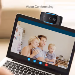 Adesso CyberTrack H5 webcam 2,1 MP 1920 x 1080 pixels USB 2.0 Noir, Bleu - Vue supplémentaire 8
