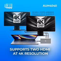 Adesso 9-IN-1 USB-C MULTI-PORT DOCKING STATION carte et adaptateur d'interfaces - Vue supplémentaire 5