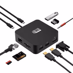 Adesso 10-IN-1 USB-C MULTIPORT DOCKING STATION 65W carte et adaptateur d'interfaces - Vue supplémentaire 2