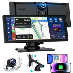 Bytelink 8.88 Autoradio Carplay pour Apple Android avec HD 1080P Camera de Recul Caméra FrontaleNavigation GPSBluetooth 5.2