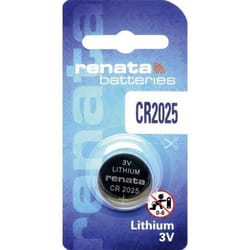 Pile bouton CR 2025 lithium Renata 165 mAh 3 V 1 pc(s)